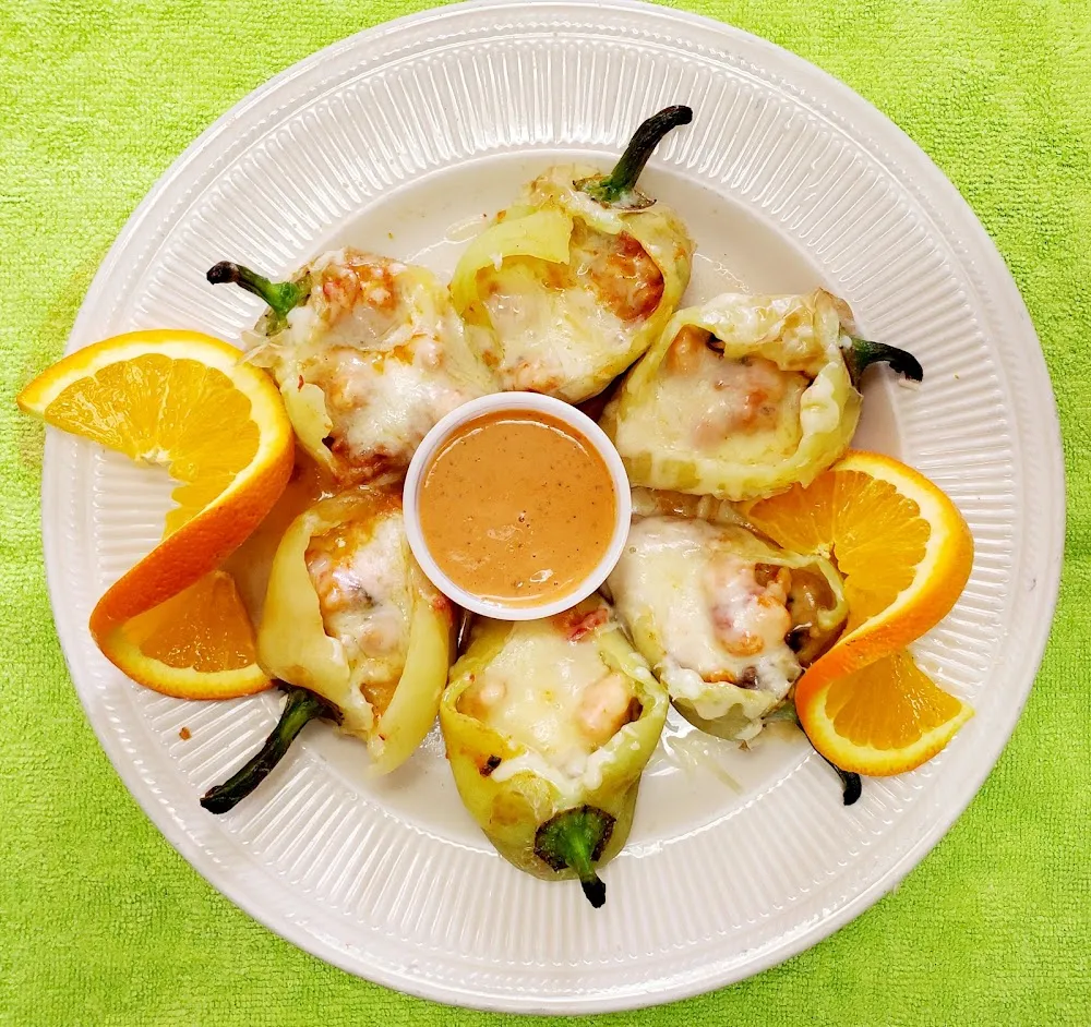 Chilis Gueritos De Camaron Y Queso