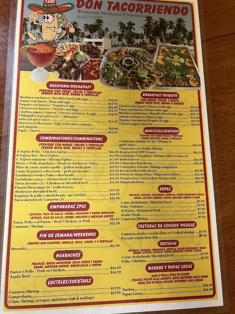 Don Tacorriendo Menu image 4
